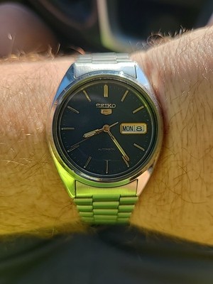 Rare Vintage Seiko 7S26-3040 Automatic Blue Dial 21 Jewels Japan