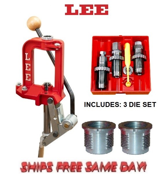 Lee Breech Lock Press 90588 w/ 3 Bushings & 3 Die Set for 38 SPL