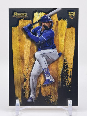 2024 Bowmans Best Junior Caminero SG-15 Strokes of Gold SSP RC Tampa Bay Rays
