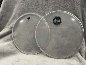 DW Collectors Remo 10” Tom Drum Heads Drumheads Clear New