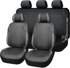 Synthetic Leather car seat Covers Full Set Front and Rear Bench Fashion Easy ...