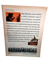 1967 The Dirty Dozen Movie Ad – Lee Marvin Bronson Original War 8x11