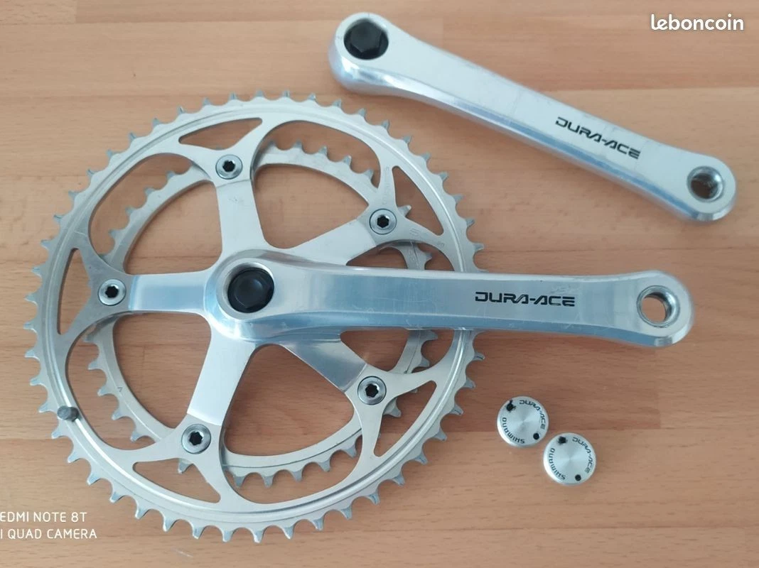Pédalier Shimano Dura Ace AX Vintage 170 Mm 52/42 Avec Pédales - Années 70