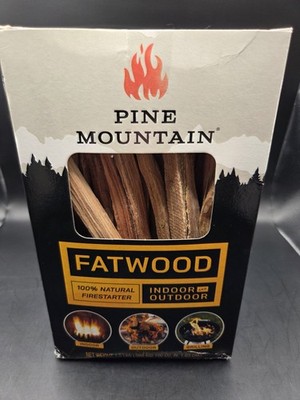 Pine Mountain  Fatwood , 100% Natural Fire Starter 1.5 Lbs. Camping , Grilling