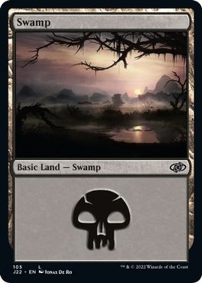 Swamp [J22 - 105] Land NM Jumpstart 2022 MTG
