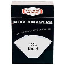 [85022] MOCCAMASTER Filtre Papier N°4 - Boite de 100 Filtres