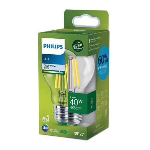 ¿Sientes Que Tu Casa Es Muy Oscura? La Bombilla PHILIPS LED De 2,3W Da Luz Cálida Como Una De 40W (E27)