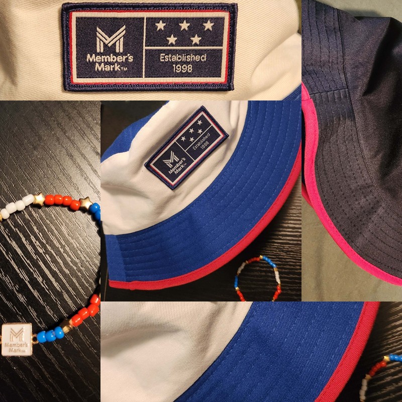 Sam's Member's Mark: USA 250th "Reversible Cotton Bucket Hat" and "x1 Bracelet"