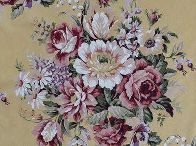 NEW Ralph Lauren Sophie Brooke FULL FITTED Floral Sheet Yellow  MINT