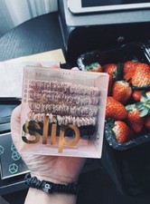 Slip Silk Scrunchies 2-Black,2-Gold  2- Pink 100 Pure Silk See Pictures