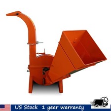 4″ Pto Driven 3 Point Wood Chipper Shredder For Tractors Up To 45hp W/ Pto Shaft