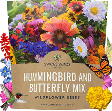 Butterfly and Hummingbird Wildflower Seed Mix - 1oz Packet, 7,500+ Seeds 287.84 per gallon