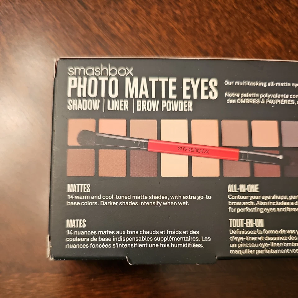 Smashbox PHOTO MATTE EYES Shadow/Liner/Brow Powder Palette. NIB - Image 4 of 4
