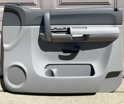 07-09 Chevy Silverado Sierra Front Door Panel Passenger Side Gray OEM RH