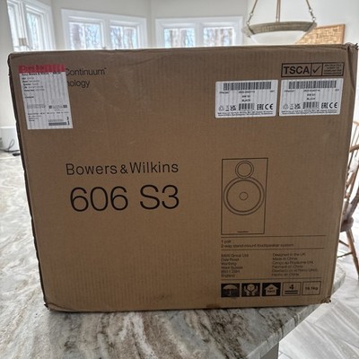 Bowers and Wilkins 606 S3 Bookshelf Audiophile Speakers ***BRAND NEW IN BOX***