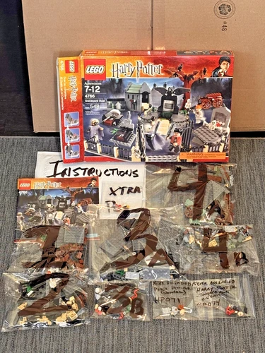 LEGO Harry Potter: 4766 Graveyard Duel 2005 Rare/Vintage Set Mint w/Box, 4 Mfgs