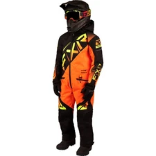 FXR Youth CX Snowmobile Monosuit F.A.S.T. 3.0 HydrX Thermal Flex Black/Inferno