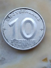 (6) 10-Pfennig-St&uuml;ck aus der fr&uuml;hen DDR 1949