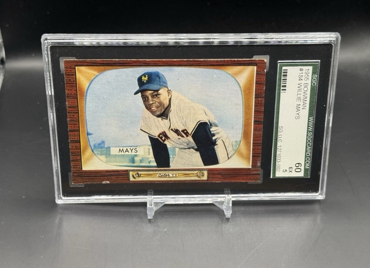 1955 Bowman Baseball Willie Mays #184 SGC 5 Giants HOF