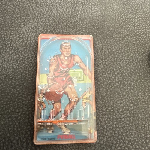 Vintage Handheld Pinball Game Bluebox Mini Mate 1976 Basketball 5 Silver Balls - Picture 13 of 13