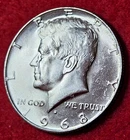 1968 D Kennedy Half Dollar BU Uncirculated Mint State 40% Silver