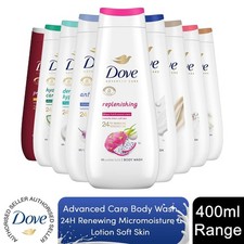 Dove Advanced Care Body Wash 24H Renewing Micromoisture & Lotion Soft Skin 400ml