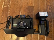 Vintage Polaroid ProPack Professional Instant Camera w/Electronic Flash In Styro