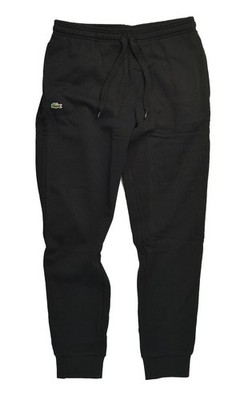 Lacoste Mens Sport Brushed Cotton Fleece Joggers Black Sz 6 XL