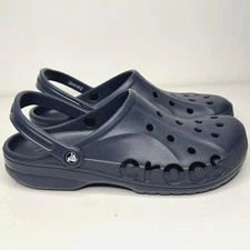 Crocs Clogs Shoes Mens Size 12 Navy Blue Classic Comfort Slip On Water