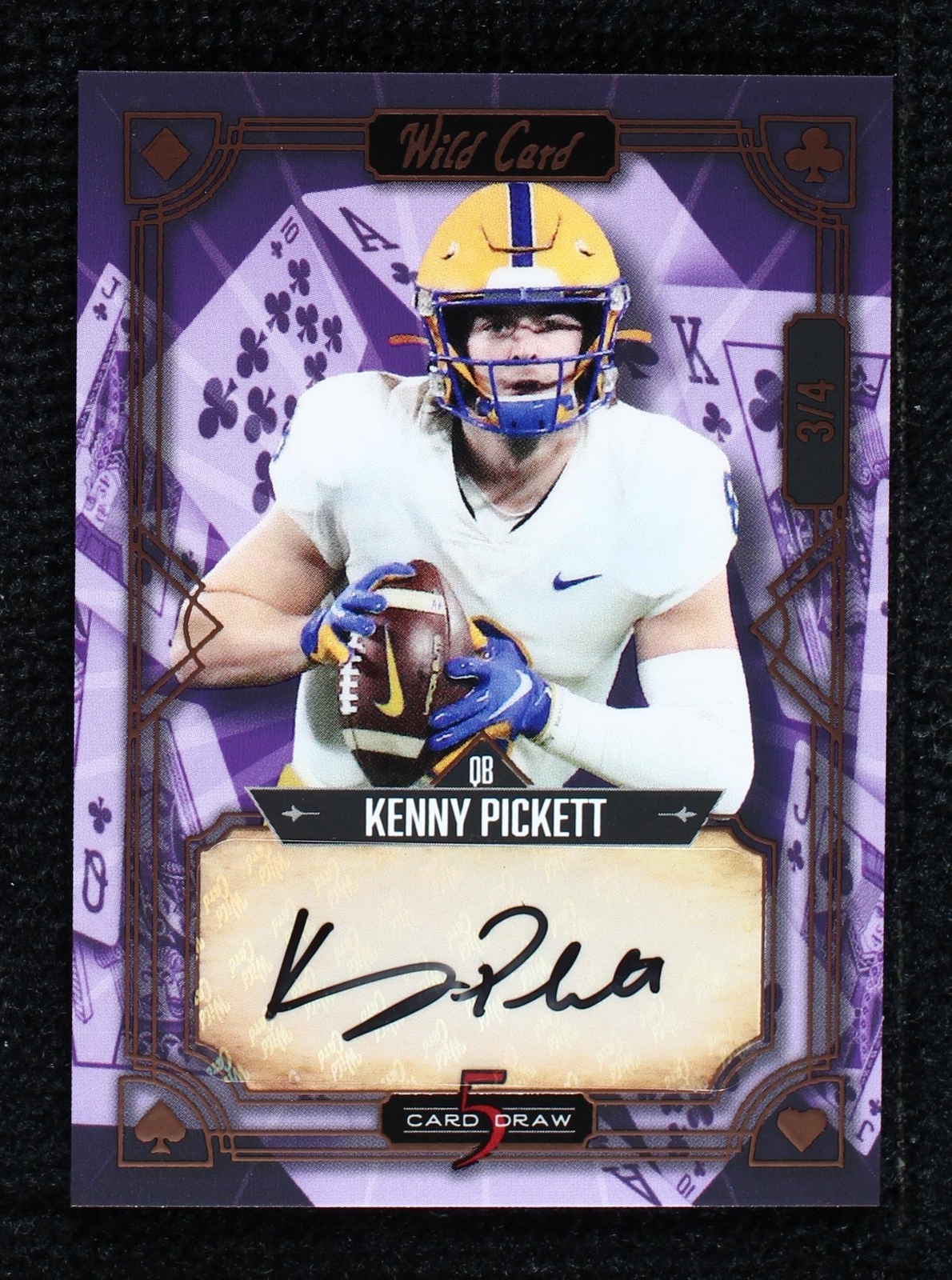 2022 Wild Card 5 Card Draw Promo Kenny Pickett #5CDCL-P30 for sale