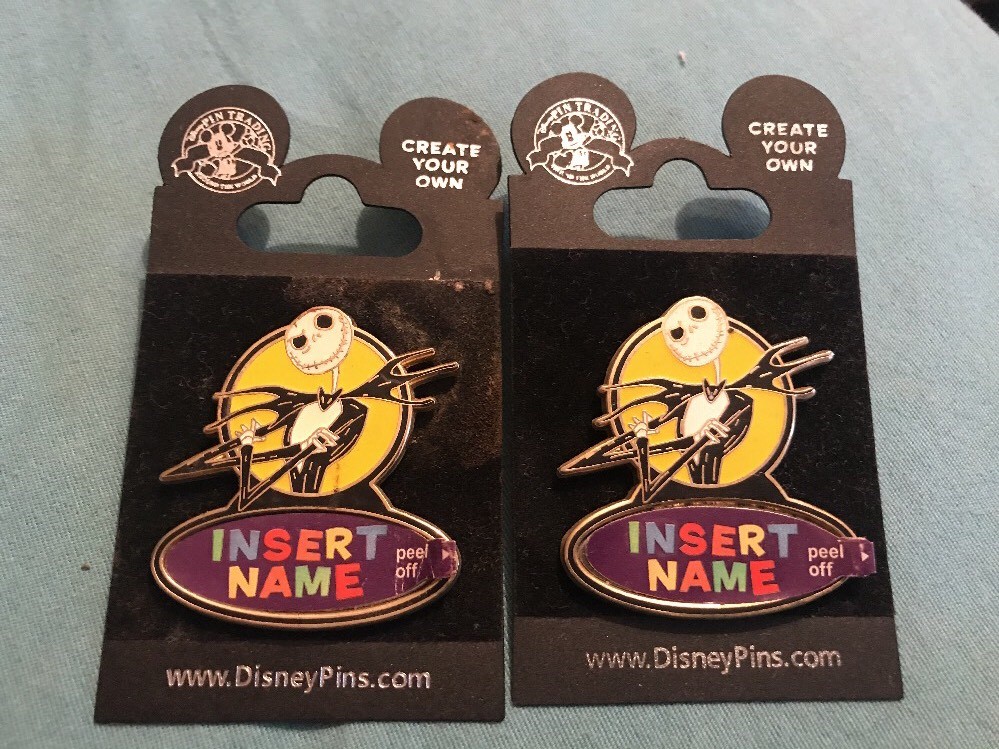 2 Disney Nightmare Before Christmas Jack Pin Create Your Own Name Insert