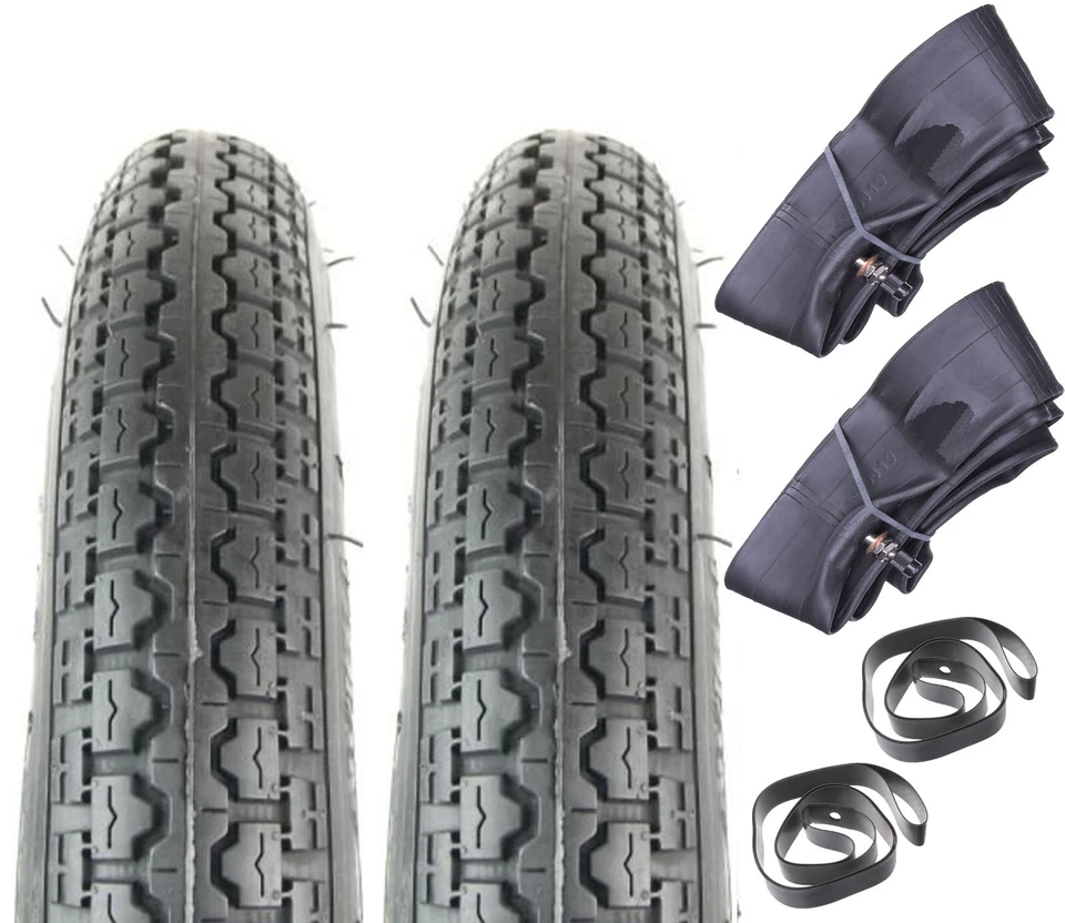 2x Reifen 17 x 2,75 17-2.75 Schlauch Mofa für Simson Zündapp Hercules Prima GT - Bild 2 von 4