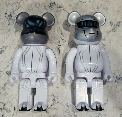 Daft Punk Tron Legacy 400% Bearbrick Set Disney Thomas Bangalter Guy-Manuel - Afbeelding 1 van 2