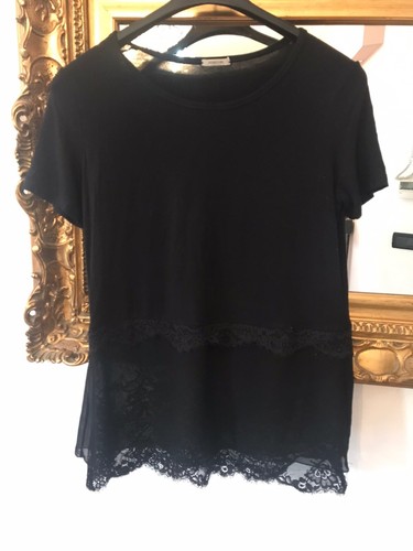 Maglia scollo a V in Modal Cashmere Ultralight e Pizzo | Intimissimi
