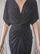 Fashion nova full grown black knot dress size S