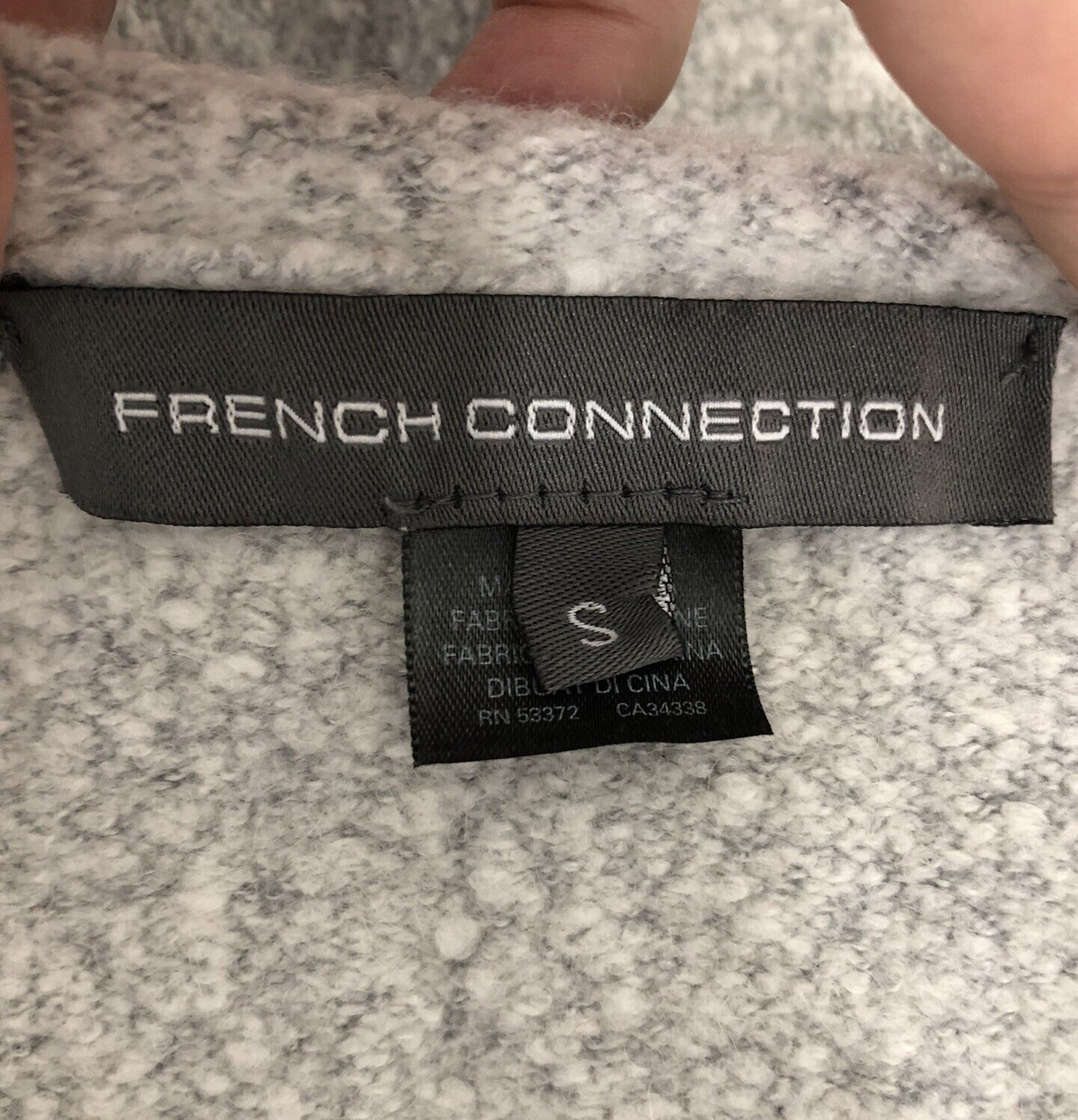 French Connection Size Small Pullover Sweater Gra… - image 8