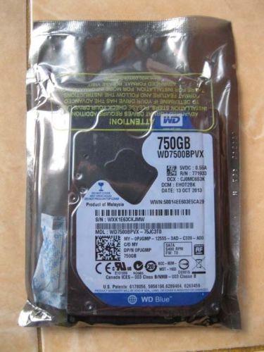Western Digital 750 GB WD Model 7500BPVX-55JC3T3 DCM: HHOTJHB WX21A - BRAND NEW - Bild 1 von 1