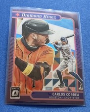 2021 Donruss Optic Diamond Kings Carolina Blue & White #12 Carlos Correa Astros