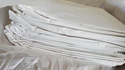 Medline MDTFS4M04 Muslin Flat Sheets 66'' x 104'' T130 White Hotel Clinics Massage