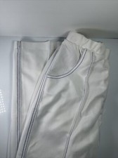VTG Retro 100 Polyester Womens Pants White Casual Lightweight