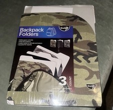 Find It Backpack Folders 3-packs camouflage Letter Size 3-Tab Positions. New