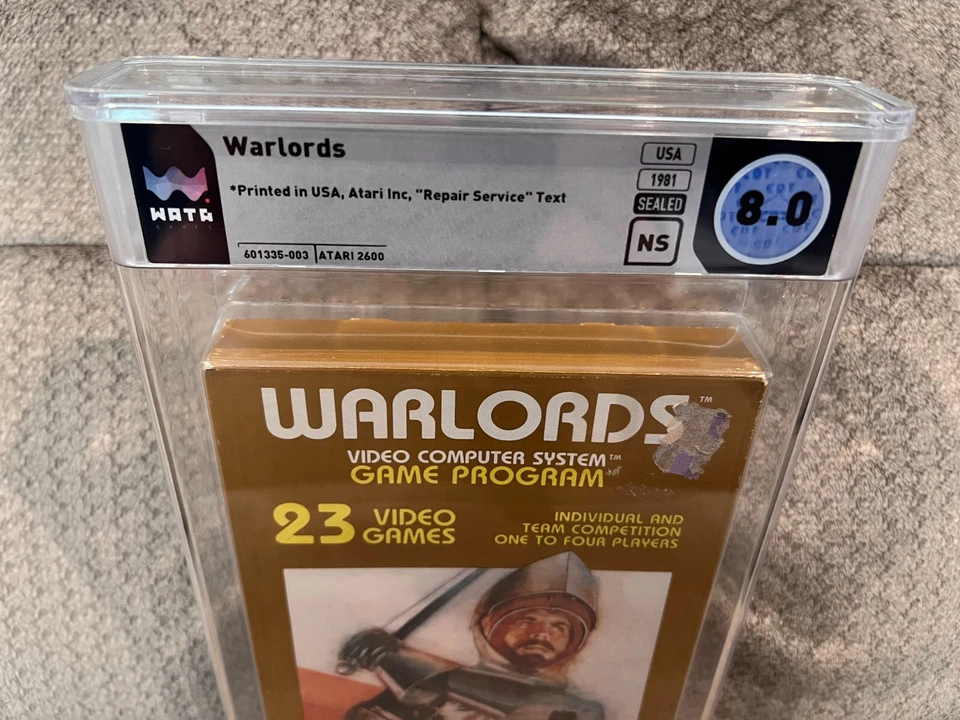WARLORDS Atari 2600 WATA Graded 8.0 NM Brand New Factory Sealed - Image 2 of 4