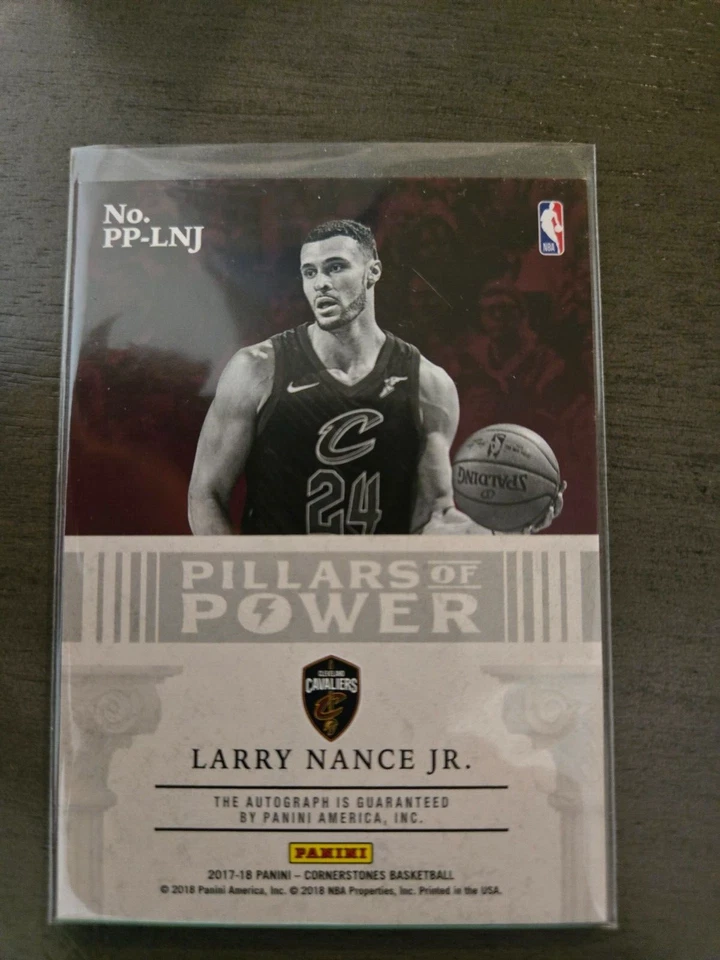 2017-18 Panini Cornerstones Pillars of Power /75 Larry Nance Jr #PP-LNJ Aut - Image 2 of 2
