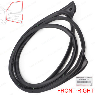 Fits Toyota Fortuner SUV 2016 '22 Front Right Door Rubber Seal Weatherstrip