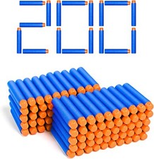 200 Nerf N Strike Blaster Compatible Dart Bullets, Compatible With All Elite 2.0