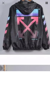 veste off white blanche