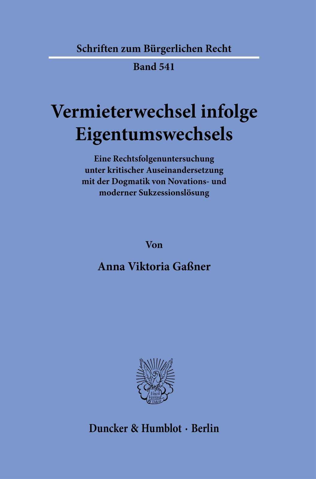 Vermieterwechsel Infolge Eigentumswechsels | Gaßner, Anna Viktoria