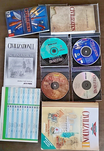 Civilization II , Civilization III , Scenarios & Conquests PC Game Lot Of 4 - Picture 2 of 9