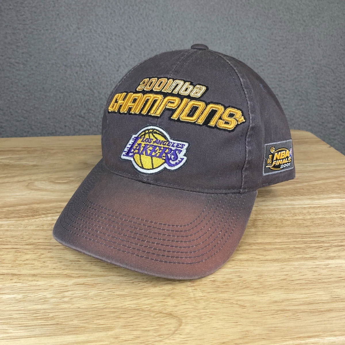 Vintage 2001 Los Angeles Lakers NBA Finals Champions Cap Hat Kobe Shaq