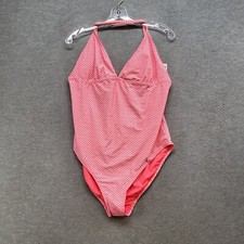 Old Navy Women Swimwear 2XL Pink Polka Dot One Piece Open Back NWT